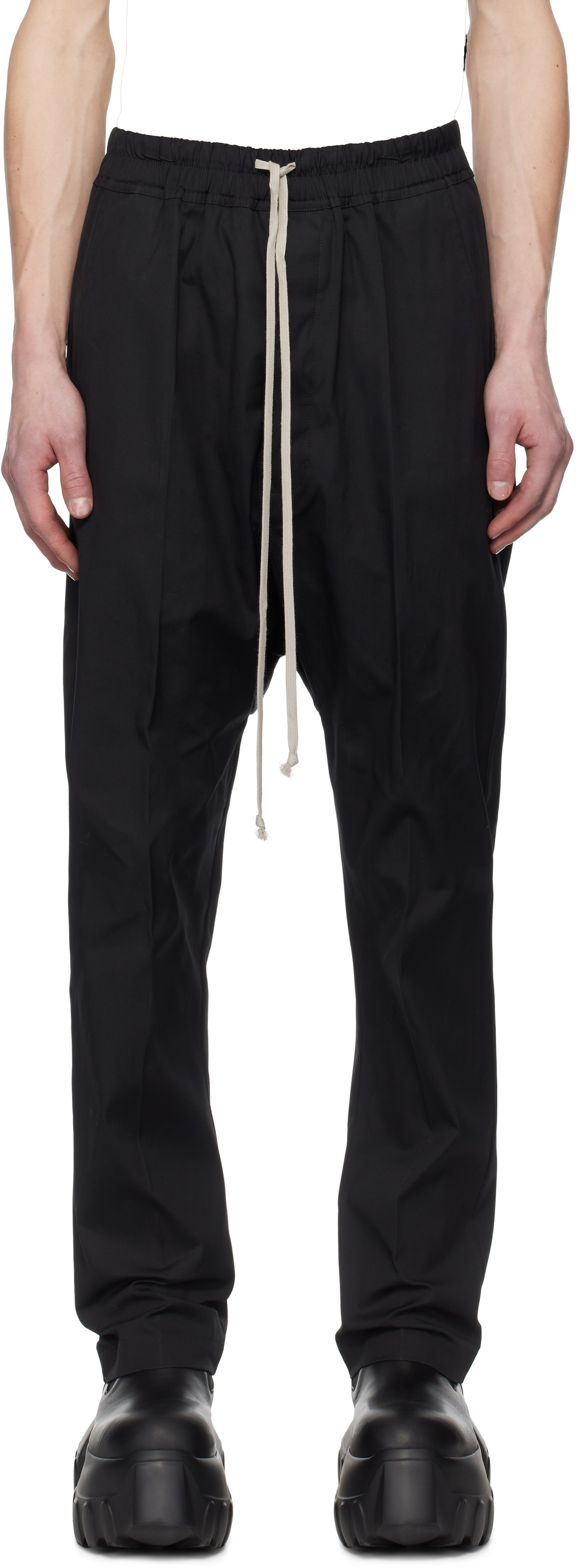 ※46 Rick Owens - Drawstring Long Trouser Drawstring Slim Long in Dust – SVRN