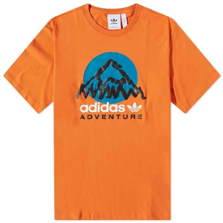 Photo: Adidas Men's Adventure Mountain T-Shirt in Craft Orange