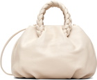HEREU Off-White Bombon M Supple Shiny Bag
