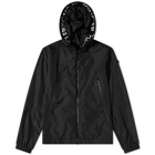 Moncler Men's Junichi Concealed Logo Hooded Windbreaker in Black