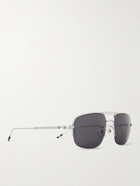 Montblanc - Aviator-Style Silver-Tone Sunglasses