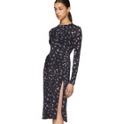 Altuzarra Black and Purple Maria Teresa Dress