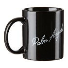 Palm Angels Black Ceramic Miami Logo Mug