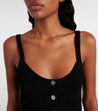 Gucci Waffle-knit cotton-blend minidress