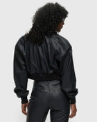 Rotate Birger Christensen Cropped Braided Jacket Blue Bomber Jackets