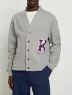 KENZO PARIS - College Cotton Molleton Cardigan