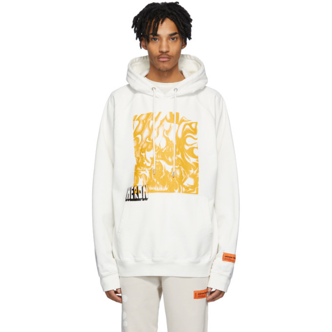 Heron preston shop white hoodie