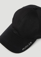 Mugler - Logo Plaque Baseball Cap in Black