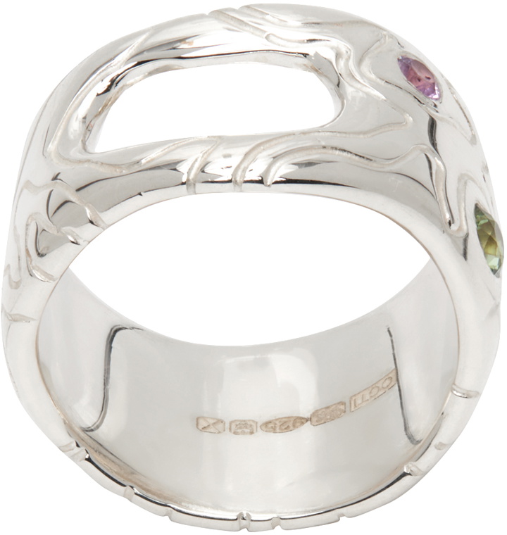 Photo: octi SSENSE Exclusive Silver Globe Ring
