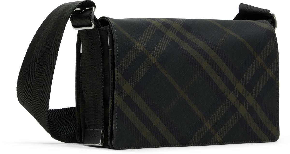 Burberry Gray & Khaki Trench Crossbody Bag
