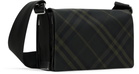 Burberry Gray & Khaki Trench Crossbody Bag