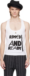 Vivienne Westwood White 'Ripped & Ready' Tank Top
