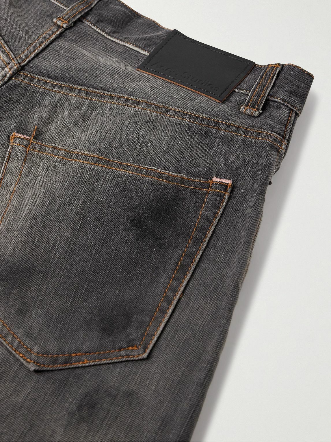 Acne Studios - 2023M Wide-Leg Distressed Paint-Splattered