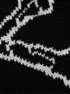 WTAPS - Armour Intarsia-Knit Sweater - Black