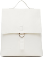 Marsèll White Leather Cartaino Backpack