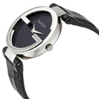 Gucci Interlocking Black Dial Quartz Ladies Watch YA133305