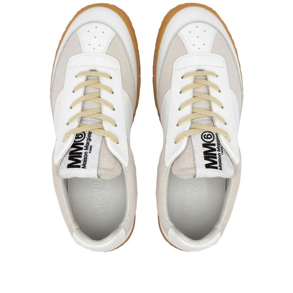 MM6 Maison Margiela Women's Court Sneakers in White MM6 Maison