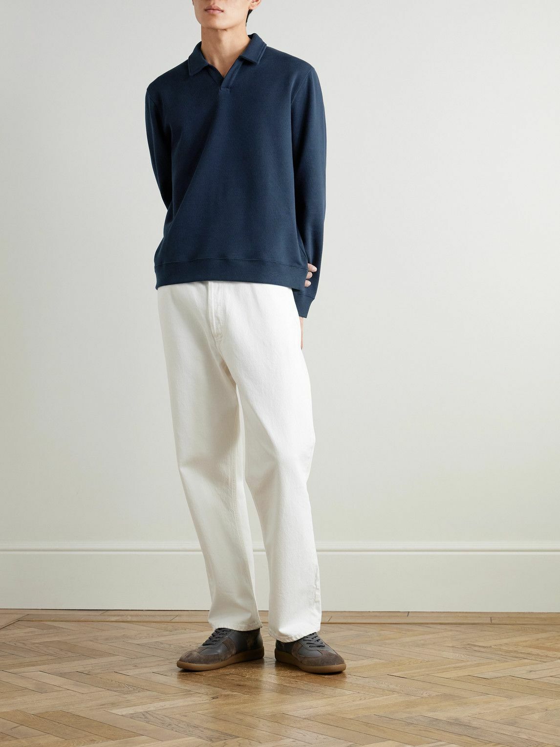 Mr P. - Cotton-Jersey Sweatshirt - Blue