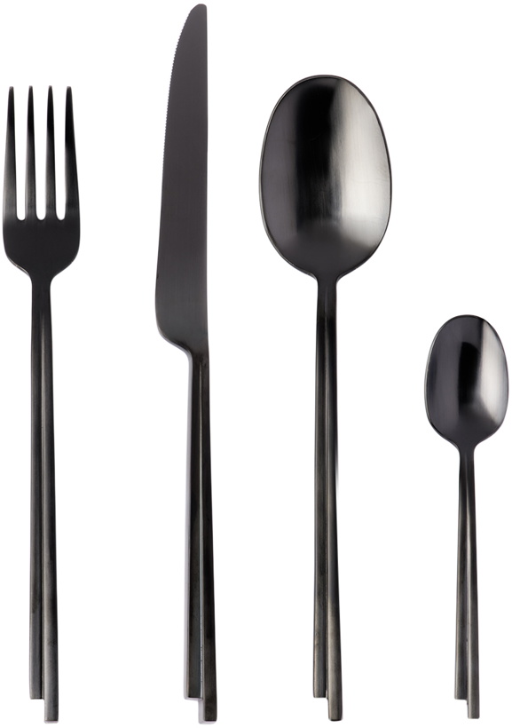 Photo: Kelly Wearstler Black Serax Edition Dune Flatware Set, 24 pcs