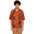 Vivienne Westwood Orange Flames Print Francis Shirt