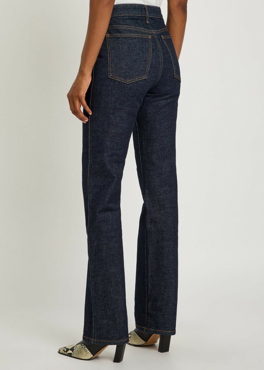 Khaite Danielle Slim Straight-leg Jeans Indigo