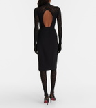 Wolford Mermaid cutout open-knit catsuit