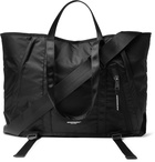 Indispensable - Webbing-Trimmed Recycled Shell Tote Bag - Black