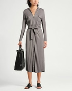 Majestic Filatures Womens Midi dress in Grey