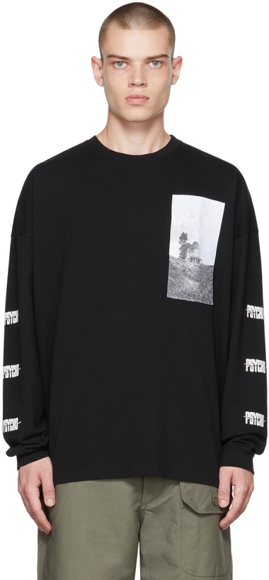 Photo: Undercover Black Graphic Long Sleeve T-Shirt