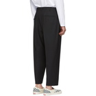 Comme des Garcons Homme Black Tropical Wool Trousers