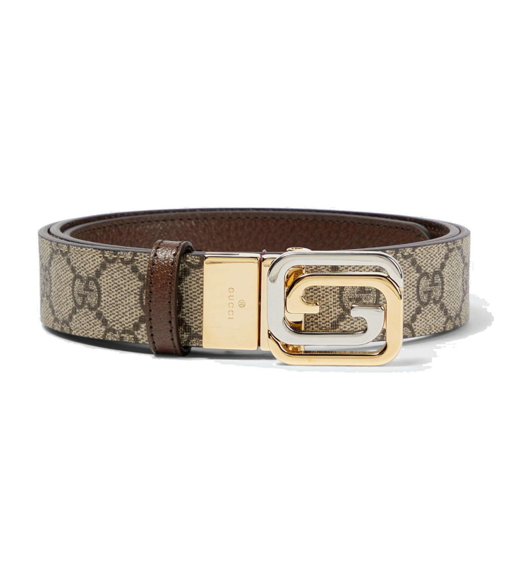 Photo: Gucci - Interlocking G canvas belt