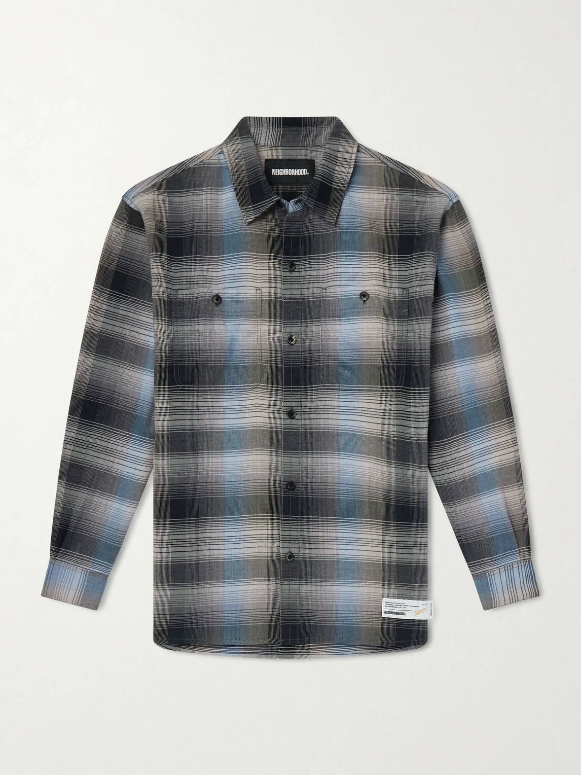Neighborhood - Hombre Checked Flannel Shirt - Black Neighborhood