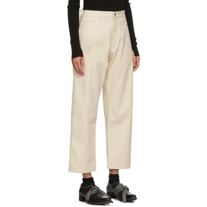 Studio Nicholson Off-White Ruthe High-Waisted Jeans Studio Nicholson