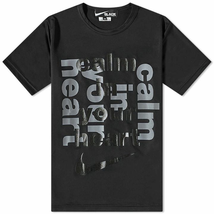 Photo: Comme des Garçons Men's CDG x Nike Calm In Your Heart T-Shirt in Black