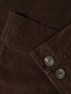 Altea - Constantin Garment-Dyed Stretch-Cotton Corduroy Overshirt - Brown