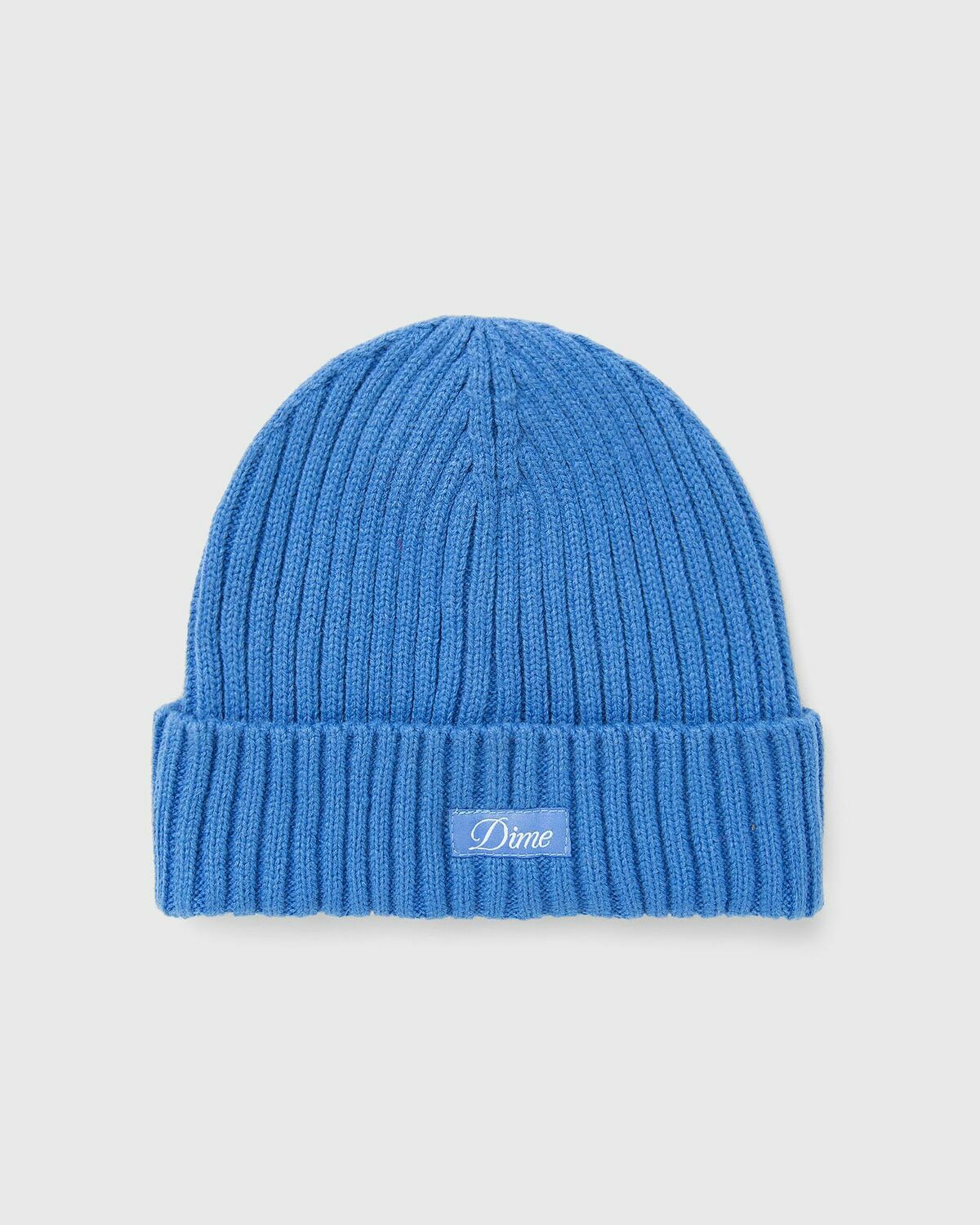 Dime MTL Cursive Fold Beanie Blue Mens Beany