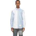 Thom Browne Blue and White Oxford Funmix Shirt