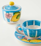 Dolce&Gabbana Casa Taormina striped ceramic sugar bowl