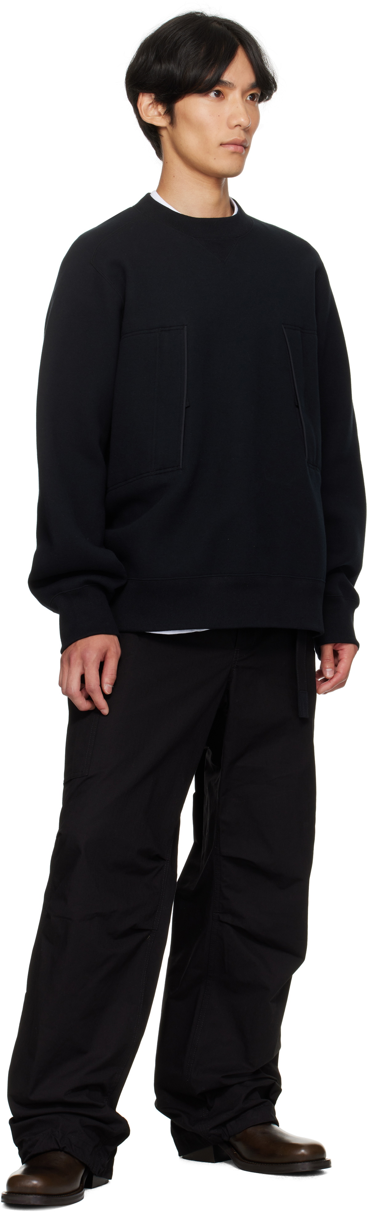 sacai Black Sponge Sweat Sweatshirt Sacai