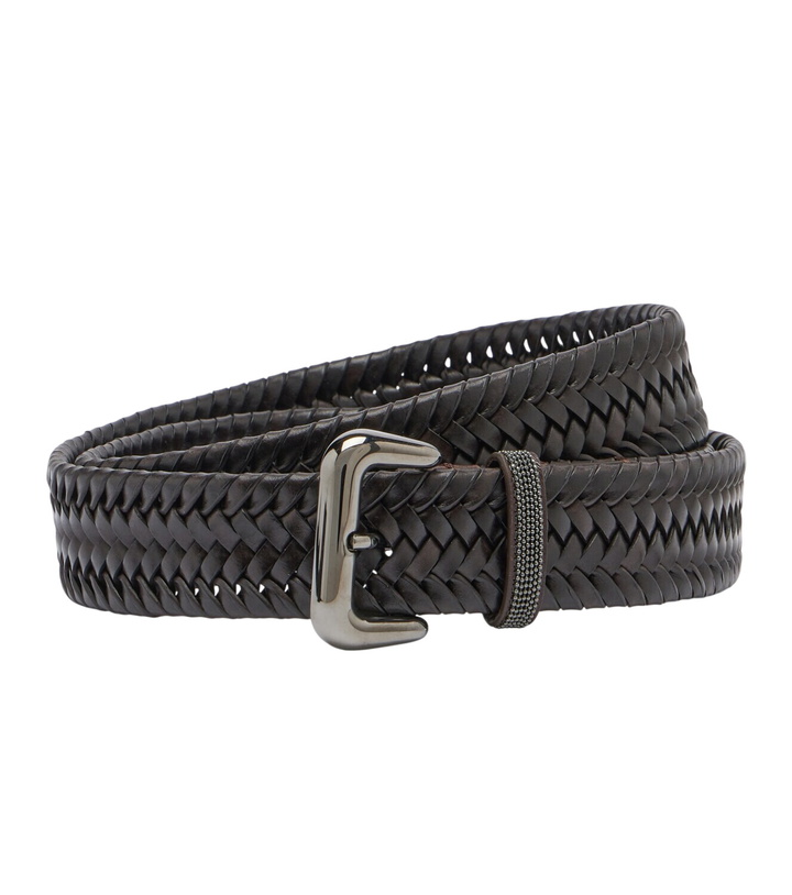 Photo: Brunello Cucinelli Monili braided leather belt