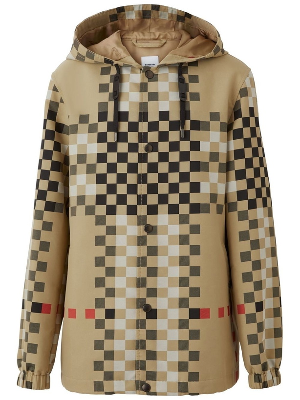 Photo: BURBERRY - Elmhurst Check Nylon Jacket