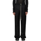 Rick Owens Black Tower Dietrich Drawstring Trousers