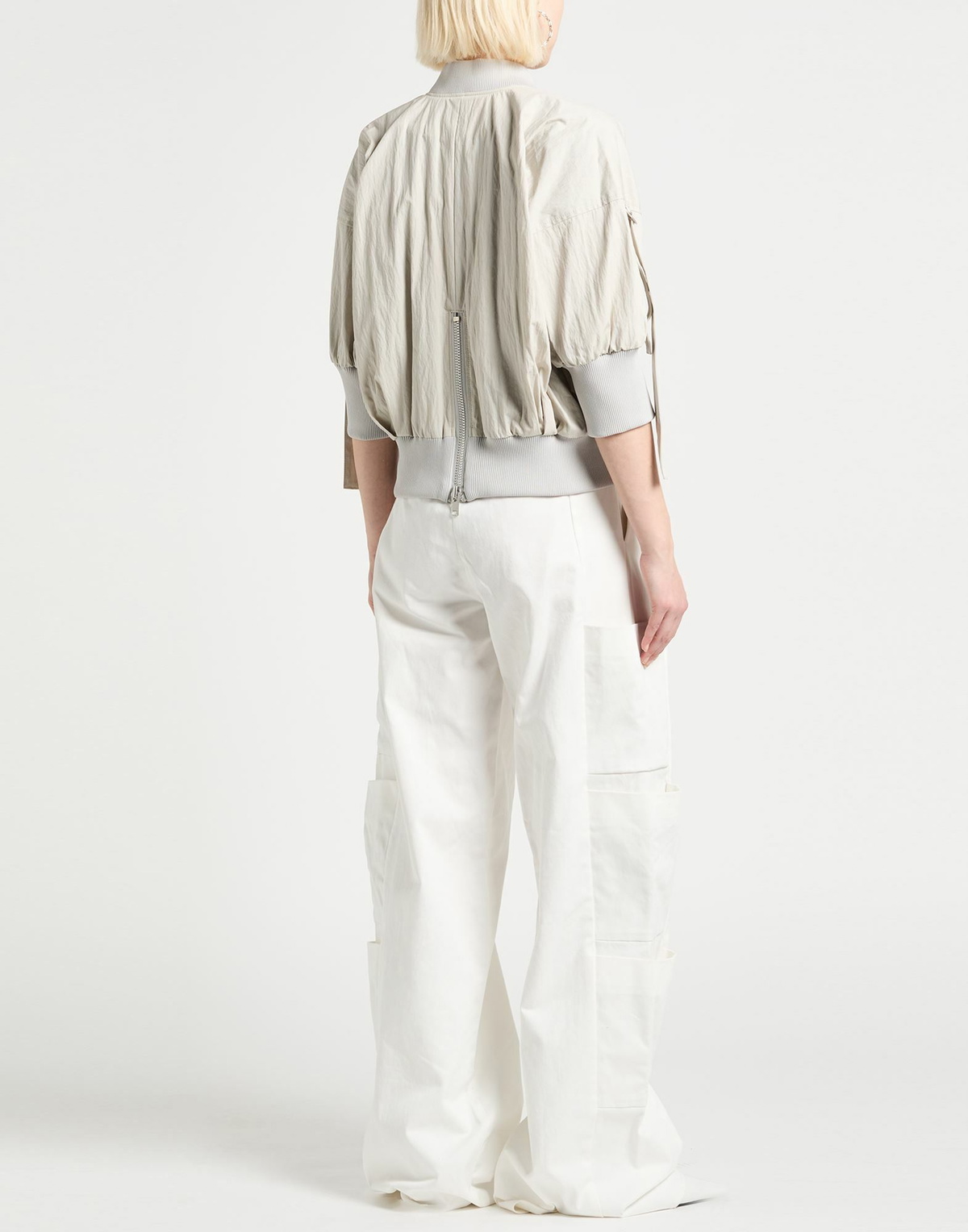 Yohji Yamamoto Womens Jacket Light in Grey