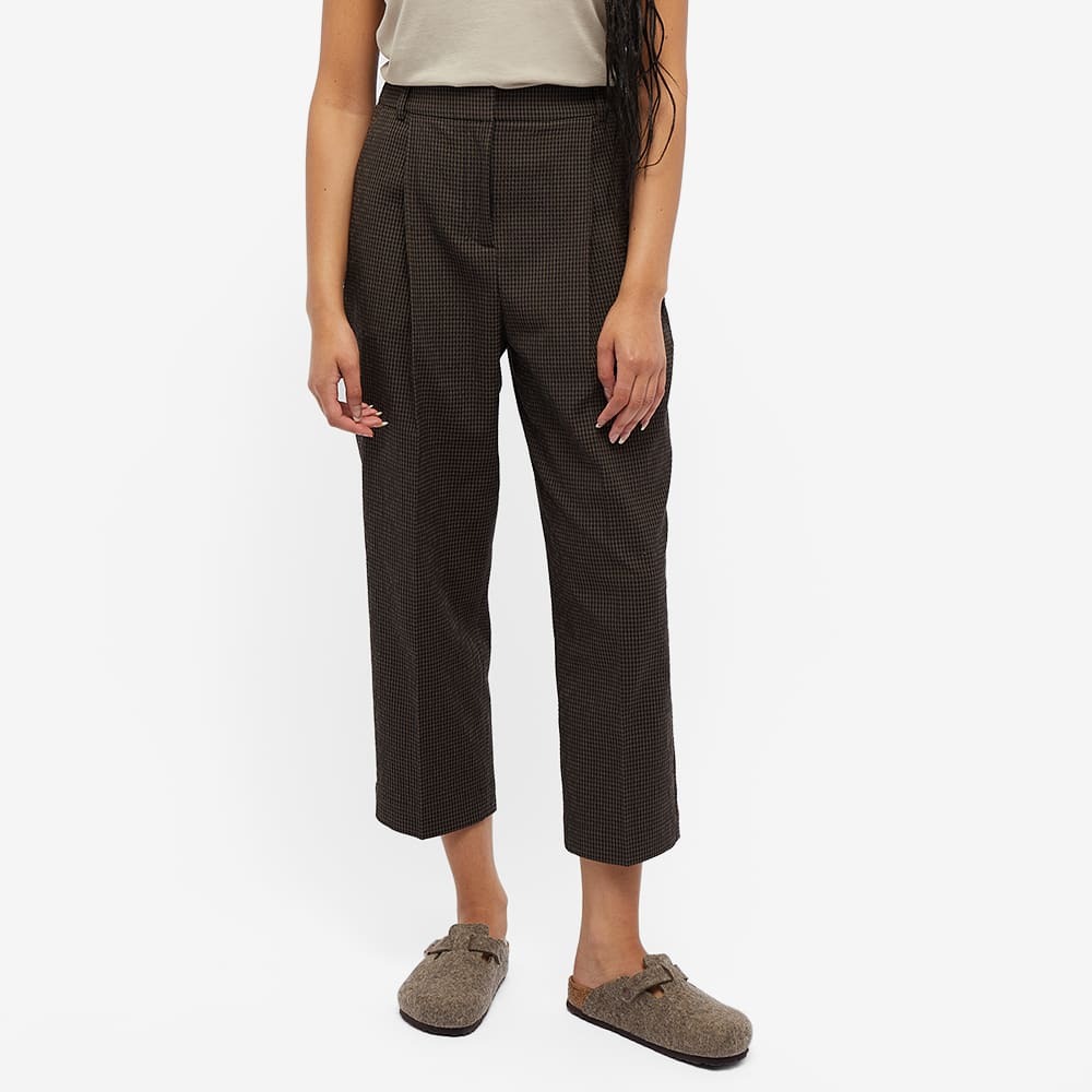 YMC Women's Market Trouser in Brown-Black YMC