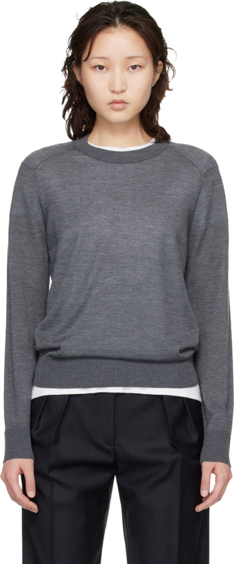 Photo: Loulou de Saison Gray Ditto Fluid Sweater