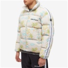 Palm Angels Men's Neon Palm Down Jacket in Off White