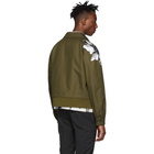 Neil Barrett Khaki Flower Coach Jacket