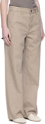 Arch The Beige Midrise Jeans