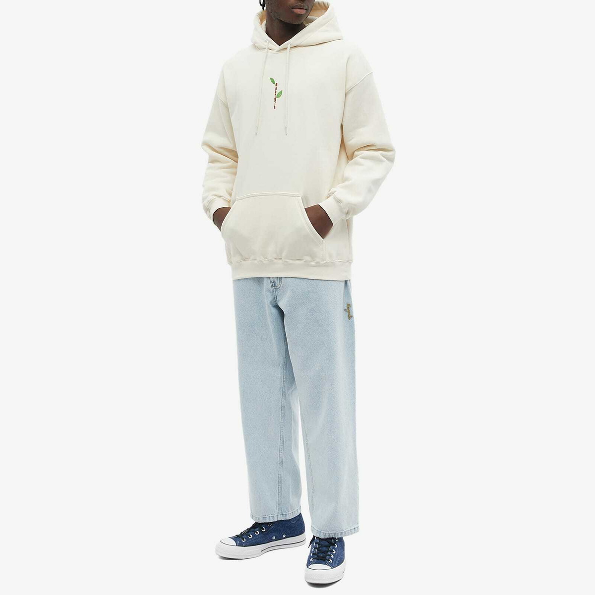 Magenta Men's Tree Plant Hoody in Natural