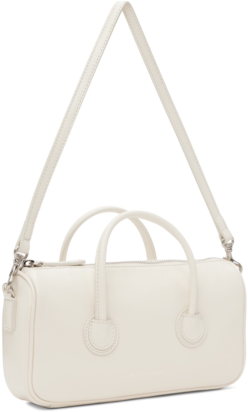Marge Sherwood Off-White Zipper Small Crinkle Bag
